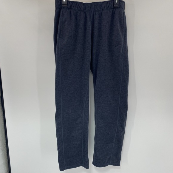 Nike Pants Mens Large Black Therma Fit Training Joggers Ankle Zips Athleisure - Picture 2 of 14